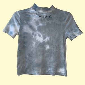 ‘I Think I Like You’ tie dye tee
